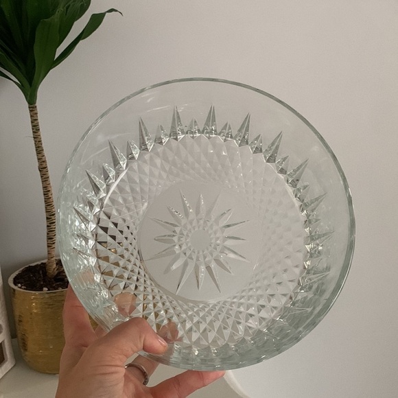 Vintage‎ Arcoroc Decorative Glass Bowl 1960’s Made in France clear fruits decor - Picture 2 of 10